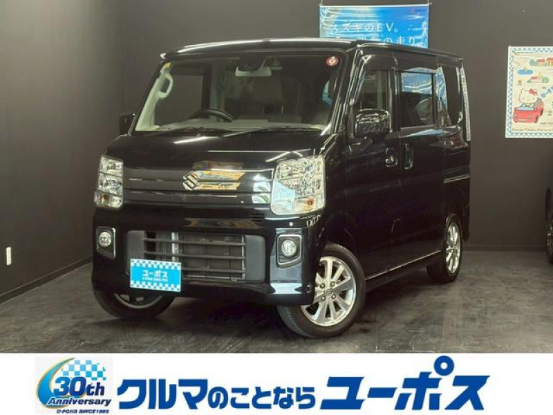スズキ エブリィワゴン PZターボ　純正SDナビ（CD／DVD／Bluetooth／フルセグ）　ETC　ドライブレコーダー　ステアリングスイッチ　パワースライドドア　スマートキー／プッシュスタート　OP5年保証対象車両