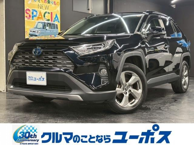 トヨタ RAV4 ハイブリッドG　純正SDナビ　バックモニター　運転席メモリーパワーシート　前席シートヒーター　パワーバックドア　オートマチックハイビーム　ステアリングヒーター　クリアランスソナー　ETC　BSM