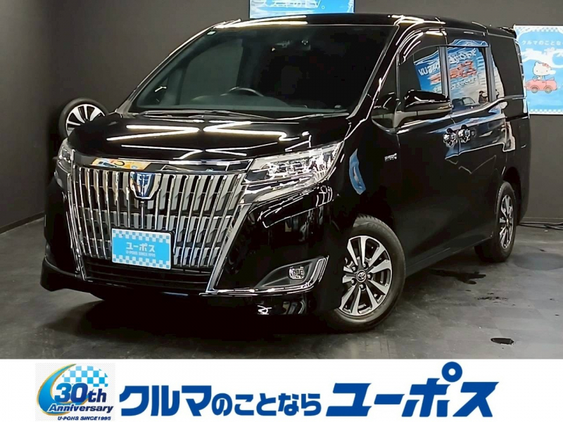 トヨタ エスクァイア ハイブリッドGi　OP5年保証対象車両　純正10インチナビ　フリップダウンモニター　バックモニター　トヨタセーフティーセンス　両側パワースライドドア　ETC　オートマチックハイビーム　ドライブレコーダー　シートヒーター