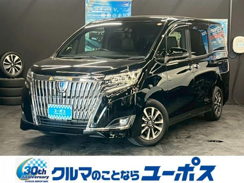 トヨタ エスクァイア ハイブリッドGi　OP5年保証対象車両　純正9インチナビ　バックモニター　両側パワースライドドア　ドライブレコーダー　ETC　クルーズコントロール　レザーシート　ダブルエアコン　シートヒーター　スマートキー