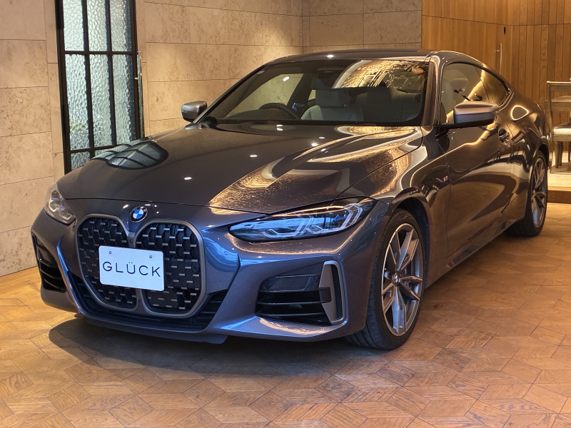 BMW 4シリーズ M440i xドライブ クーペ 4WD ワンオーナー/純正ナビ/全周囲カメラ/バックカメラ/ETC/ドラレコ/アイボリーホワイトレザーシート/MTモード付AT/パドルシフト/harman/kardonサウンド/純正19AW