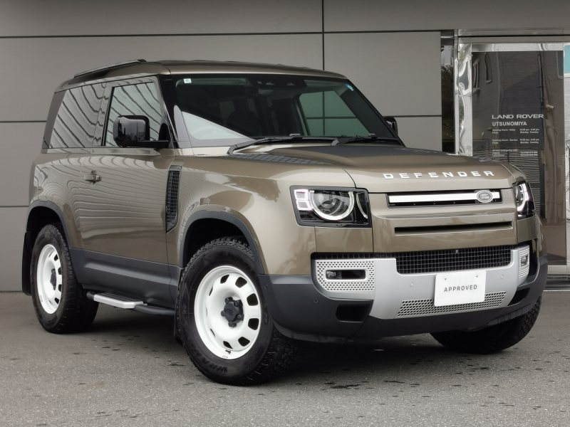 ランドローバー ディフェンダー 90 2.0L P300 4WD 1オーナー シートヒーター オプションカラー ルーフレール プライバシーガラス 11.4インチナビゲーション LEDヘッドライト フロントフォグランプ オートハイビームアシスト 18インチアルミホイール