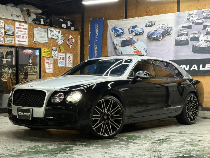 ベントレー フライングスパー V8　S　マリナードライビングSPEC　左H　ブラック/ホワイトレザー　WALD22AW　ツートーンラップ