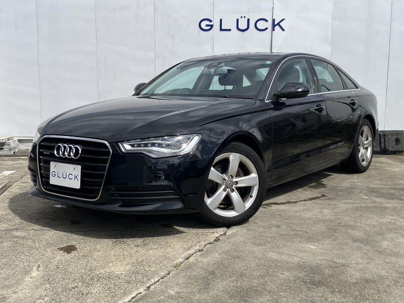 アウディ A6 A6 2.8FSIクワトロ 4WD/ワンオーナー/禁煙車/純正ナビ/フルセグTV/Bluetooth接続/バックカメラ/オートライト/HIDライト/純正17AW/電動パーキング/ETC/