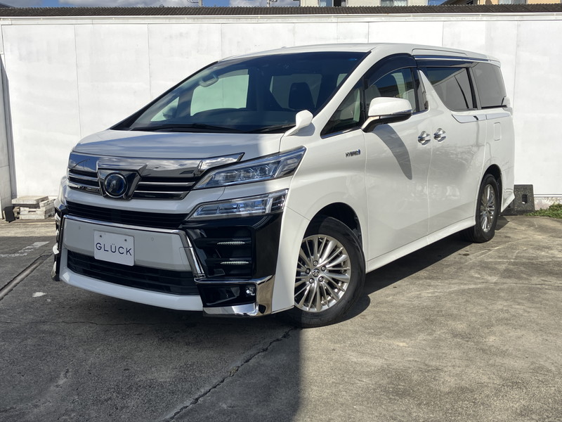 トヨタ ヴェルファイア ハイブリッド2.5ZR 4WD/ワンオーナー/禁煙車/後席モニター/純正ナビ/バックカメラ/Bluetooth接続/黒革レザーシート/シートヒーター＆エアコン/パワーシート/100V電源/純正17AW/アダプティブクルーズコントロール/