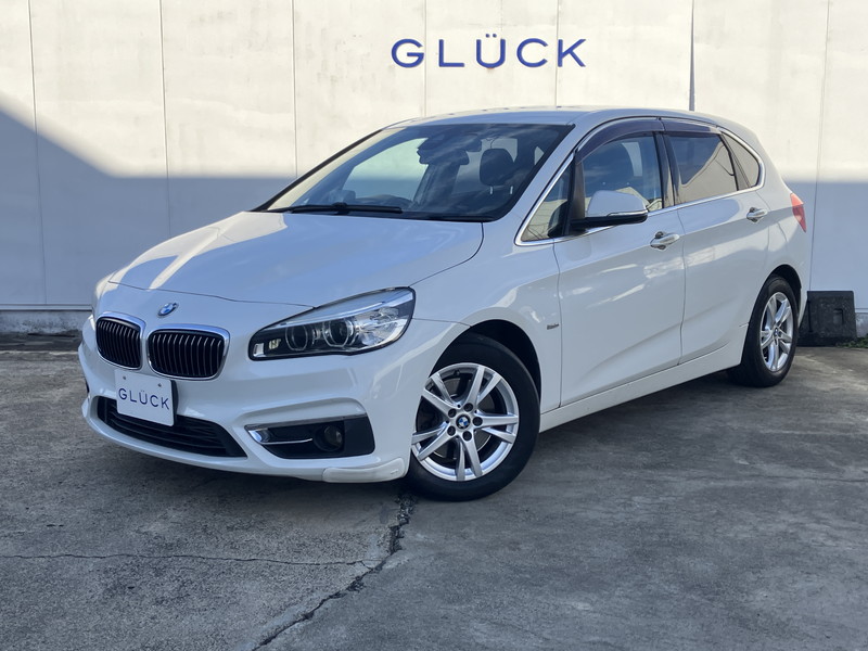 BMW 2シリーズ 218iアクティブツアラー ラグジュアリー/禁煙車/インテリジェントセーフティ/レーダークルーズコントロール/シートヒーター/黒本革シート/バックカメラ/前後パーキングセンサー/パワーバックドア/スペアキー