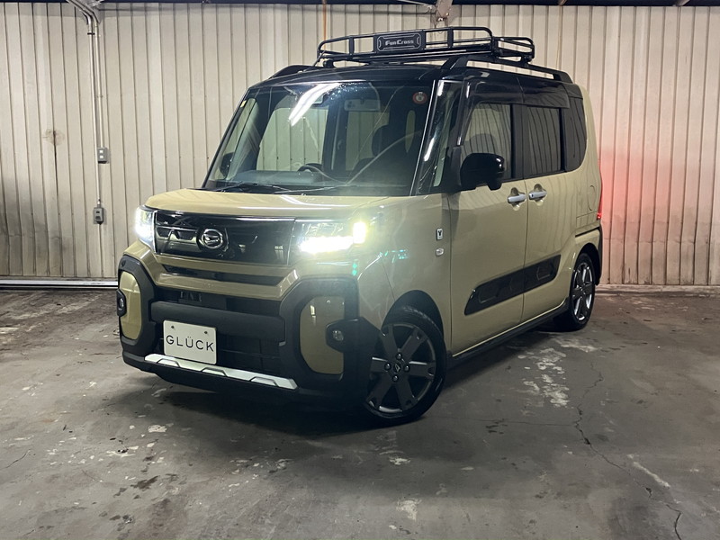 ダイハツ タント 660ファンクロスターボ/ワンオーナー/禁煙車/純正ナビ/全周囲カメラ/両側電動ドア/シートヒーター/