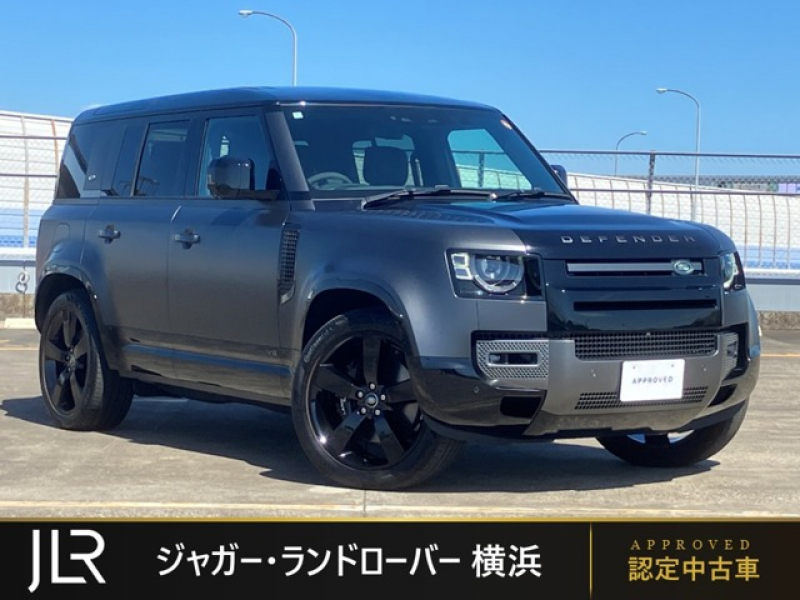 ランドローバー ディフェンダー 110カルパチアンエディション5.0L P525 1オーナー エアサスペンション スライディングパノラミックルーフ 22インチスタイル5098グロスブラックホイール MERIDIANサラウンドサウンドシステム フロントシートヒーター＆クーラー リヤシートヒーター
