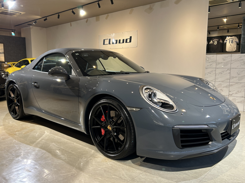 ポルシェ 911(Type991.2) CarreraS Cabriolet PDK グラファイトブルーメタリック ツートンレザーインテリア スポーツクロノパッケージ
