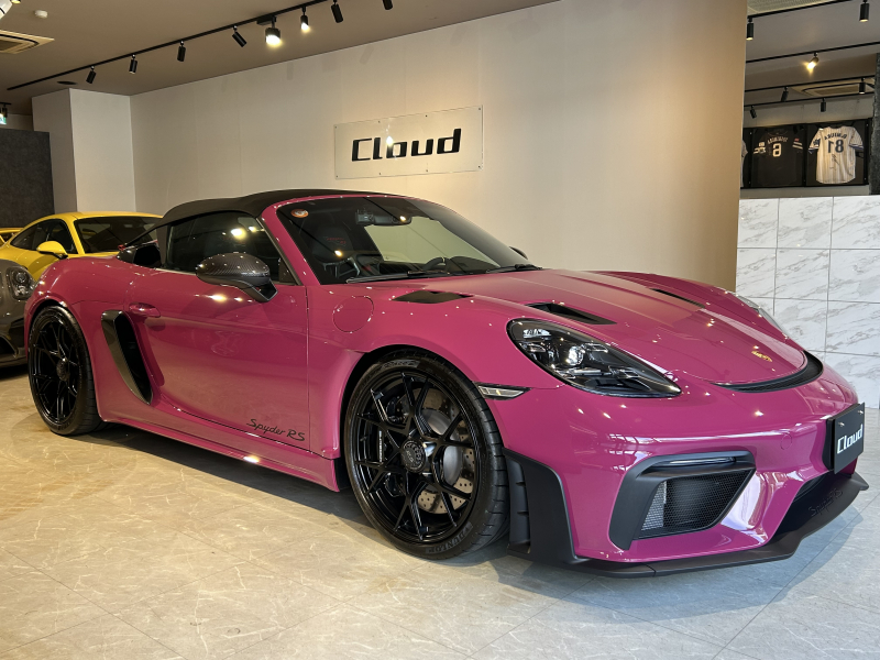 ポルシェ 718スパイダー RS ヴァイザッハPKG&インテリア LEDヘッドライト フロントリフト OP412万円