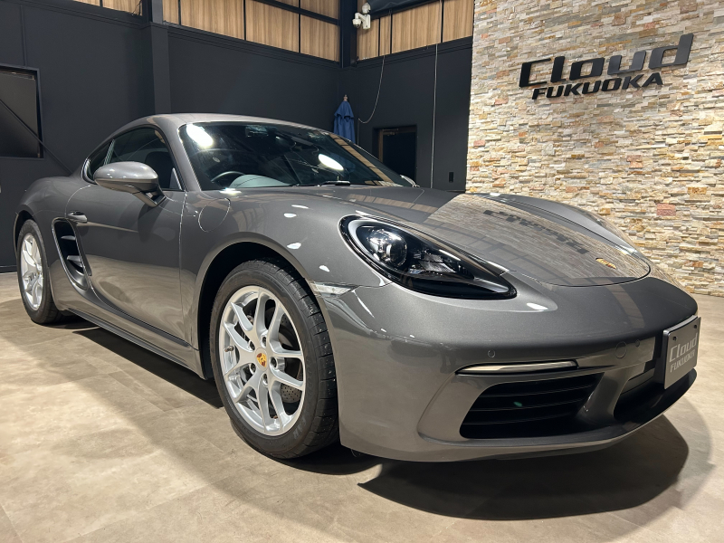 ポルシェ 718 ケイマン ベース 右ハンドル PDK スポクロ GTスポーツステアリング シートヒーター 純正ナビ パワーステアリングプラス