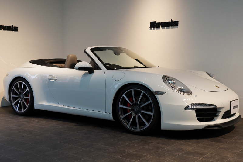 ポルシェ 911(Type991.1) Carrera S Cabriolet スポクロ スポエグ ツートンオールレザー スポーツステアリング