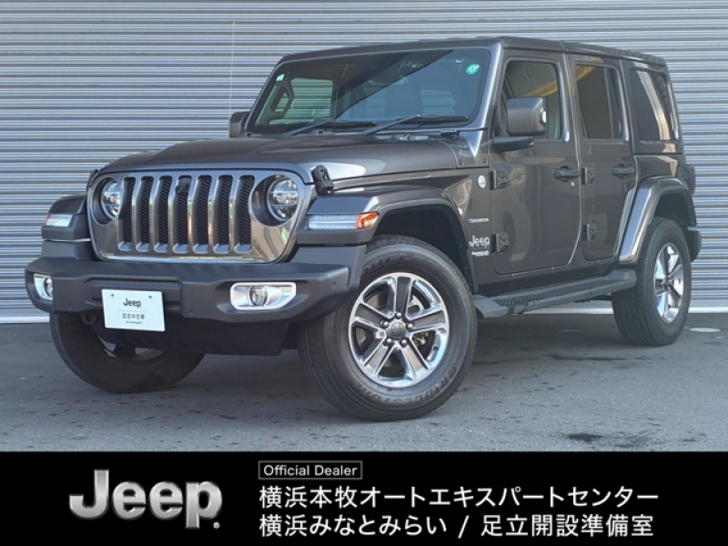 ジープ ラングラー アンリミテッド サハラ 3.6L 4WD　オートクルーズ　エアコン　リアカメラ　LEDヘッド　禁煙　盗難防止システム　オートライト　横滑り防止装置　ナビ　革シート　衝突被害軽減システム　Fカメラ　ミュージックプレイヤー接続可　認定中古車