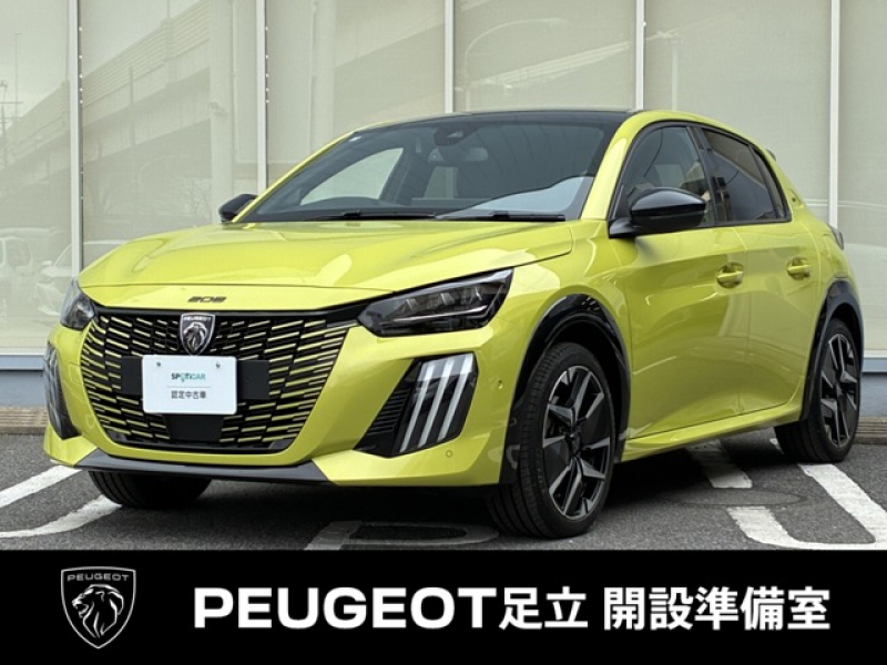 プジョー 208 GT   認定中古車　ワンオーナー　AppleCarPlay　アクティブクルーズコントロール　レーンポジショニングアシスト　ステアリングパドルシフト　バックカメラ　LEDヘッドライト　ETC車載器