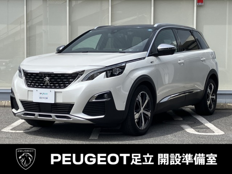 プジョー 5008 GTブルーHDiディーゼルターボ　認定中古車　サンルーフ　AppleCarPlay　アクティブクルーズコントロール　ステアリングパドルシフト
