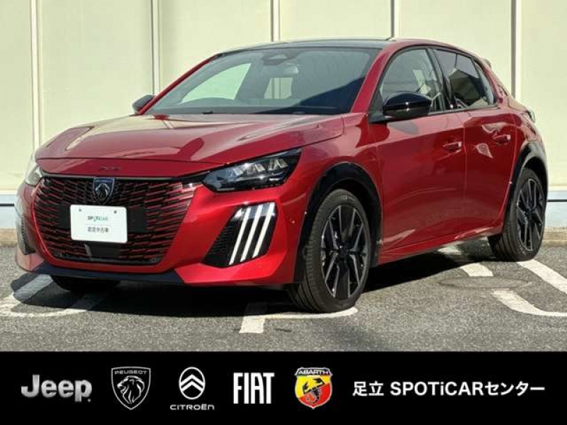 プジョー 208 5ドア GTハイブリッド  認定中古車　登録済未使用車　2026年式　AppleCarPlay　アダプティブクルーズコントロール　ブラインドスポットモニター　ステアリングパドルシフト　LEDヘッドライト