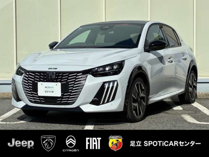 プジョー 208 GT ハイブリッド 認定中古車　2025年式　AppleCarPlay　アダプティブクルーズコントロール　ブラインドスポットモニター　レーンポジショニングアシスト　ステアリングパドルシフト　ワイヤレスチャージ　LEDヘッドライト　ETC
