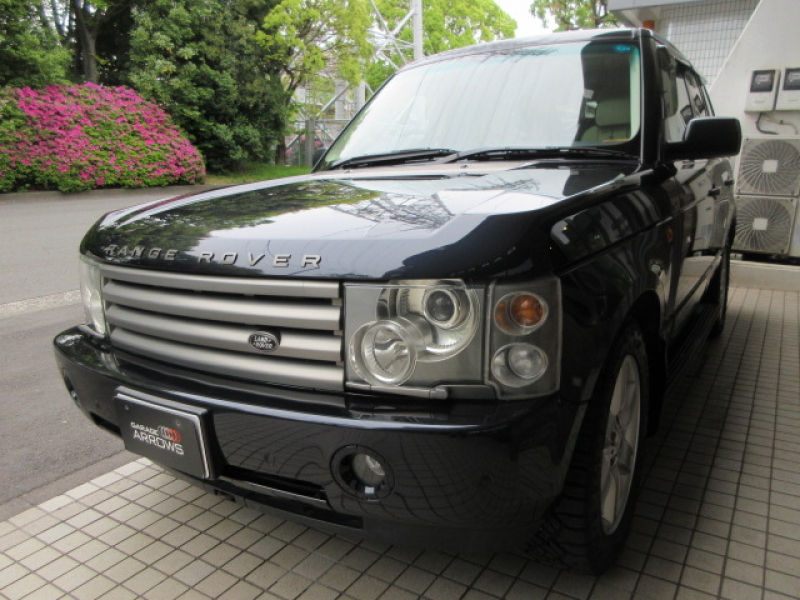 ランドローバー レンジローバー 4.4ヴォーグ 本革 SR カロッツェリア社製2DINディスプレイオーディオ 純正19AW BMW4.4V8エンジン サイドステップ 水冷オルタネーター新品交換 ドアミラー左右対策修理済 前法人オーナー車 右ハンドル 記録簿付