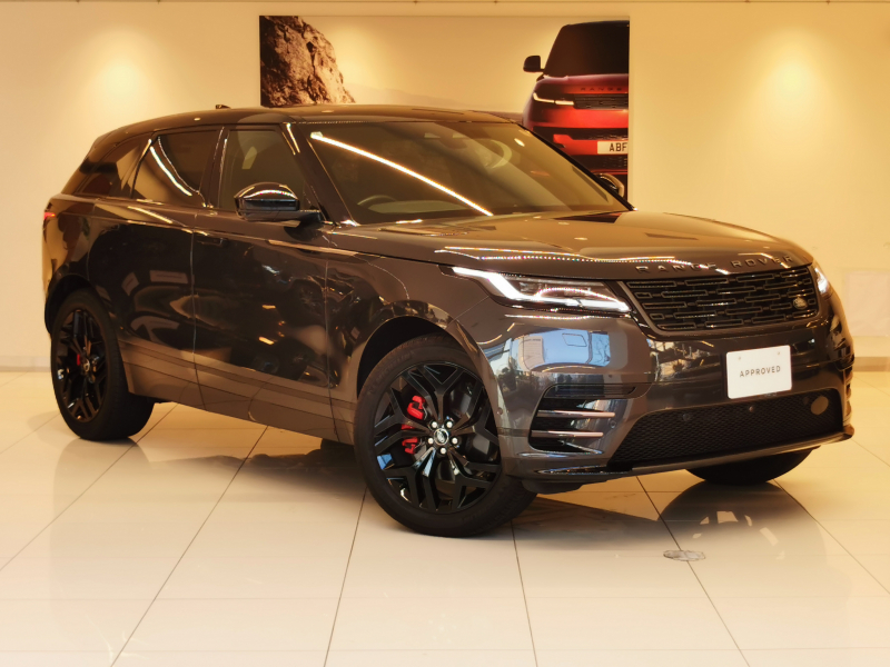 ランドローバー レンジローバー VELAR ダイナミックSE 2.0L P250 AWD 1オーナー 黒革シート サンルーフ フロントシートヒーター＆クーラー、リアシートヒーター MERIDIANサウンド 21インチアルミホイール アンビエントライト ステアリングヒーター 電動調整ステアリングコラム メモリーシート