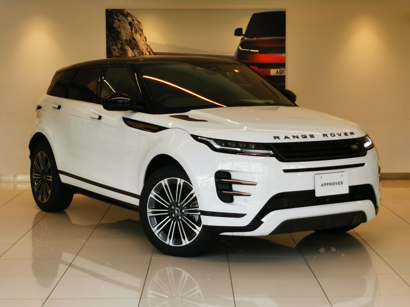 ランドローバー レンジローバー EVOQUE ダイナミックHSE 1.5L P300e AWD 登録済未使用車 黒革シート サンルーフ フロントシートヒーター＆クーラー、リアシートヒーター MERIDIANサウンド ブラックコントラストルーフ ワイヤレスデバイスチャージング ステアリングヒーター