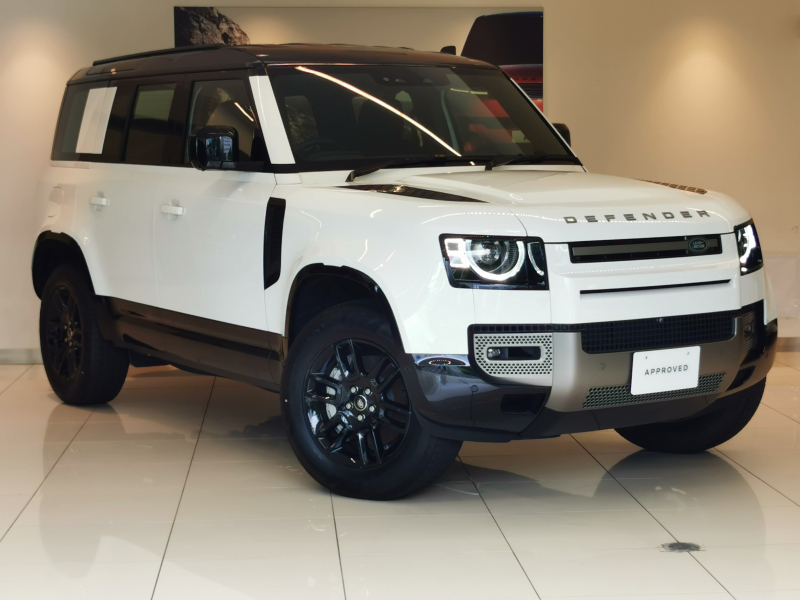 ランドローバー ディフェンダー 110 XダイナミックSE 3.0L D350 AWD 登録済未使用車 黒シート MERIDIANサウンド 3ゾーンクライメートコントロール インタラクティブドライバーディスプレイ ワイヤレスデバイスチャージング 19インチアルミホイール 空気清浄システムプラス（PM2.5フィルター付）