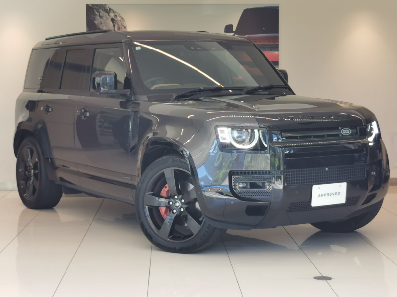 ランドローバー ディフェンダー 110 X 3.0L D300 AWD 1オーナー 茶革シート サンルーフ フロントシートヒーター＆クーラー リアシートヒーター ヘッドアップディスプレイ エクステンデッドブラックエクステリアパック 22インチアルミホイール クリアサイトインテリアリアビューミラー