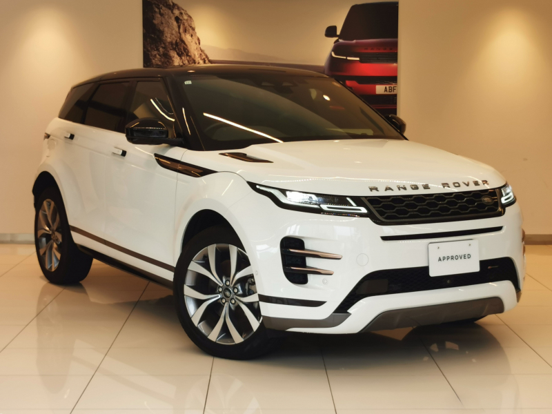 ランドローバー レンジローバー EVOQUE RダイナミックS 2.0L D200 AWD 1オーナー 白黒革シート フロントシートヒーター ブラックコントラストルーフ 20インチアルミホイール プレミアムLEDヘッドライト ACC パワーテールゲート ステアリングヒーター