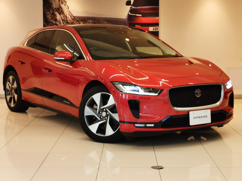 ジャガー I-PACE HSE AWD 1オーナー 黒革シート フロントシートヒーター＆クーラー、リアシートヒーター MERIDIANサラウンド ヘッドアップディスプレイ 20インチアルミホイール 電子制御エアサスペンション パワーテールゲート インタラクティブドライバーディスプレイ