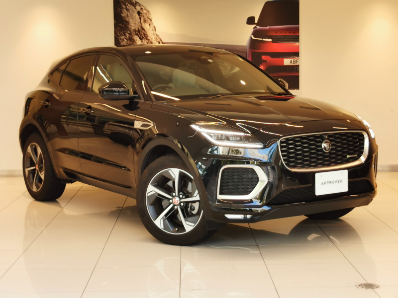 ジャガー E-PACE RダイナミックSE 2.0L D200 AWD 1オーナー 白革シート サンルーフ MERIDIANサウンド 19インチアルミホイール メモリーシート ACC プレミアムLEDヘッドライト パワーテールゲート パドルシフト ブラインドスポットモニター