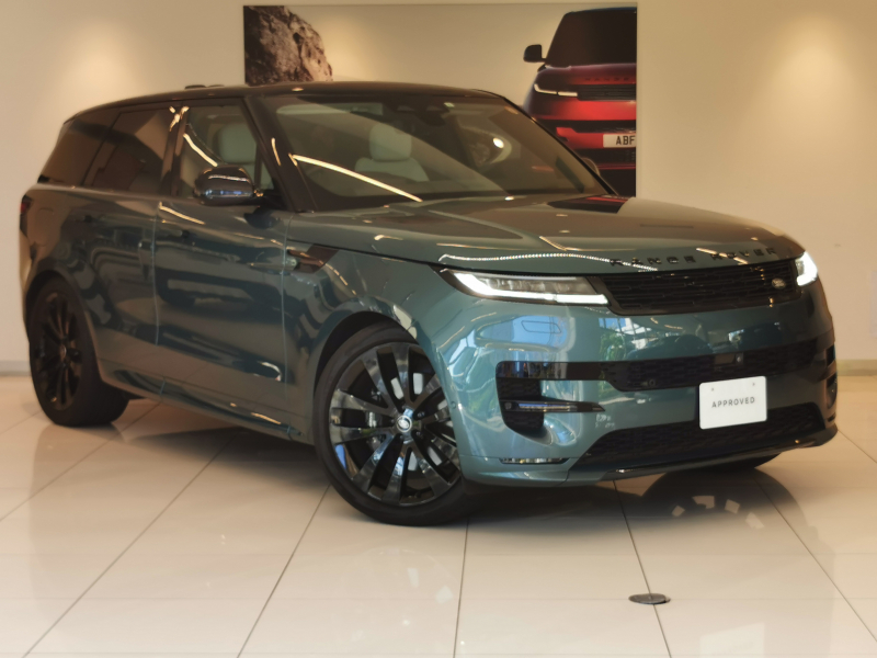 ランドローバー レンジローバーSPORT ファーストエディション 3.0L P400 AWD 1オーナー 白革シート サンルーフ 全席シートヒーター＆クーラー、フロントシートマッサージ 電動サイドステップ ヘッドアップディスプレイ ブラックエクステリアパック センターコンソール急速クーラーボックス